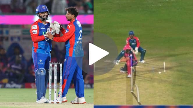 [Watch] Kuldeep Yadav Forces Pant To Take DRS As DC Rock RR With Big Wicket Of Buttler